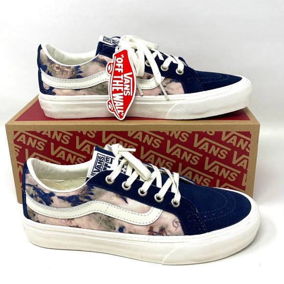 Vans Blue and White Women's Sneakers - Picture 1 of 11